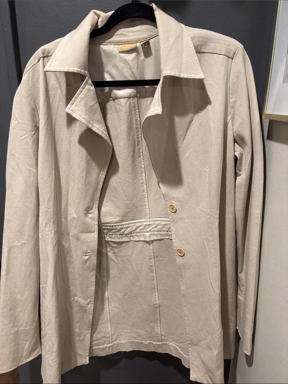 Caslon Light Beige Trench Coat